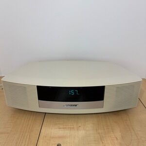 Bose Wave Radio II Model AWR1B1 White AM FM Tabletop Clock Radio No Remote
